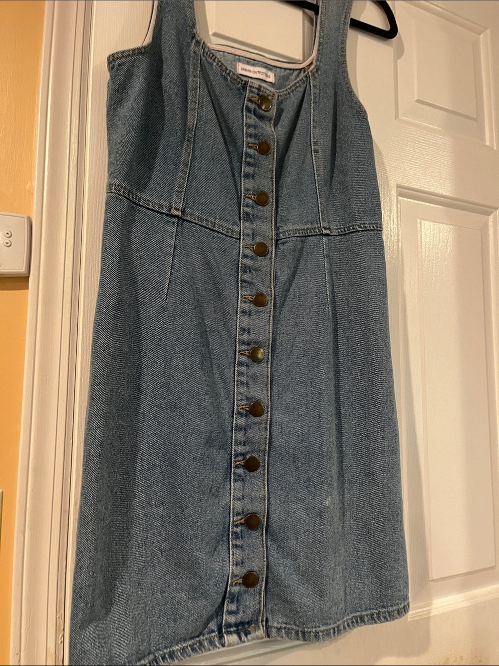 Urban Outfitters Light Blue Denim Mini Dress with Front Buttons
